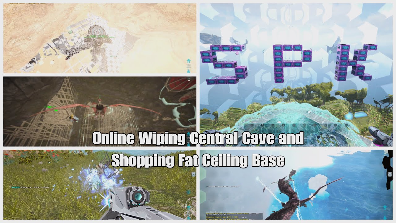 Ark Unofficial PvP / Online Wiping Central Cave and Shopping FAT Sunken Ceiling Base / HAVOC