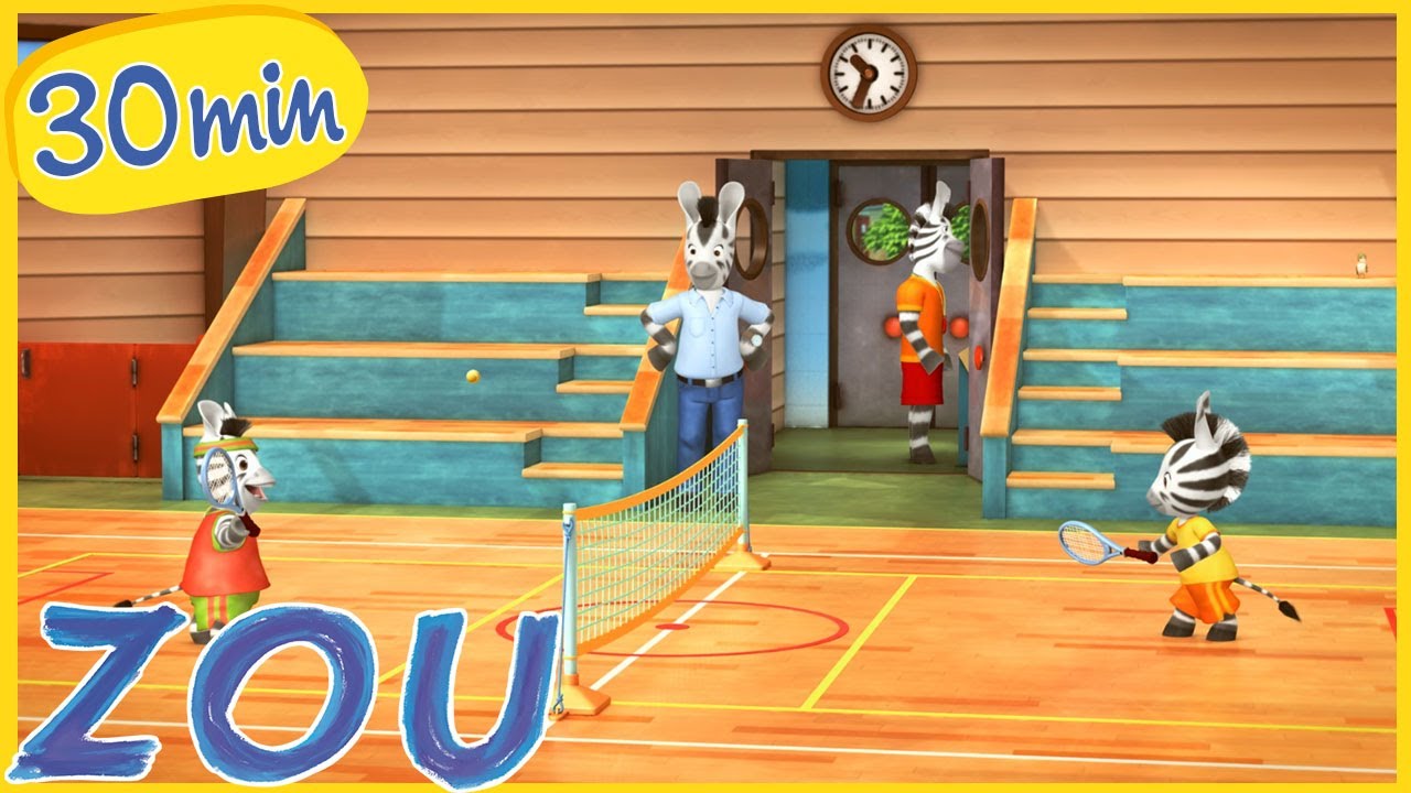 Zou in het Nederlands 🦓 Zou en de gymwedstrijd 🏋️ kinderen cartoon