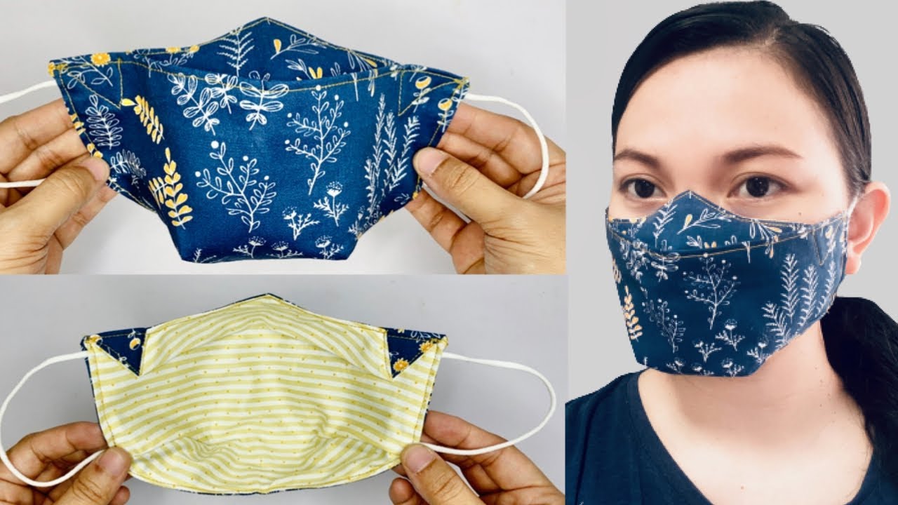 DIY 3D Face Mask! NO FOG on Glasses Face Mask | Face Mask Sewing Tutorial
