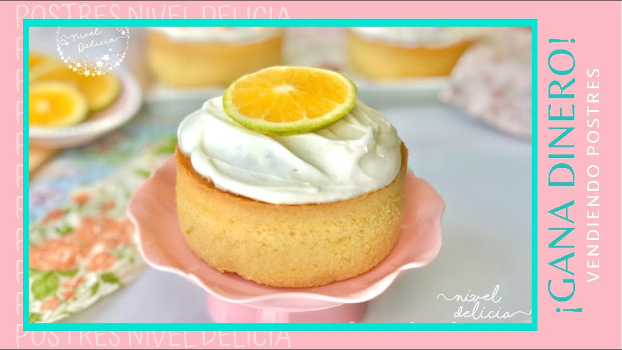 🍊Receta PASTEL de NARANJA ESPONJOSO 🎂 PAN de NARANJA casero para vender 🍊mini PASTEL sabor naranja