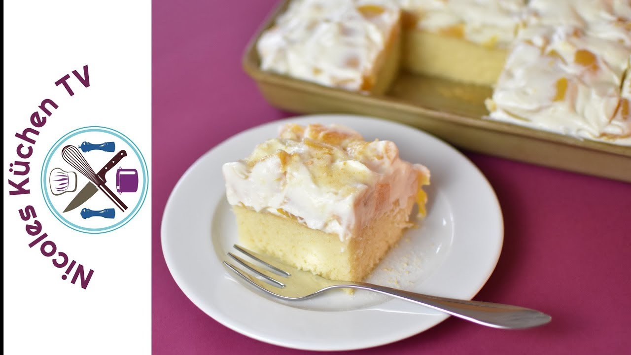 Fantakuchen mit Pfirsichschmand auf dem Blech - Kenwood Cooking Chef Gourmet