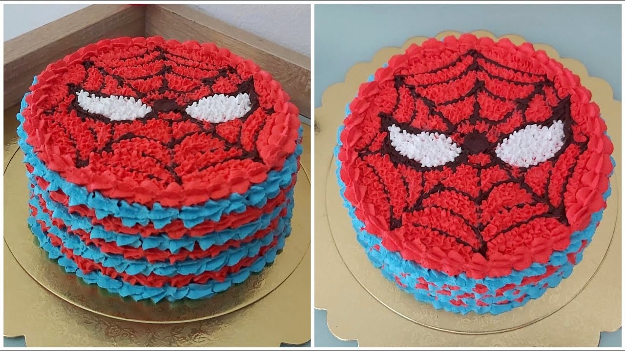 How To Make Spiderman Cake |Whipped Cream Cake|Birthday Cake For Boys|Sreeja's Kitchen Cakes N Bakes