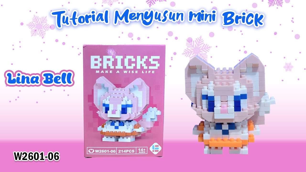 MENYUSUN BALOK MINI LEGO BRICKS NANO BLOCKS MAKE A WISE LIFE W2601-06 LINA BELL