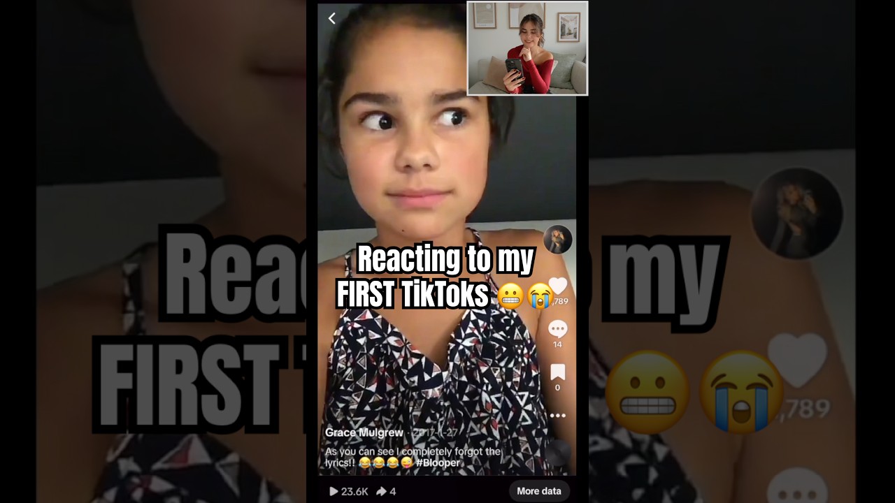 Реакция на мои ПЕРВЫЕ видео в TikTok 😬😭 #tiktok #неловко #шорты