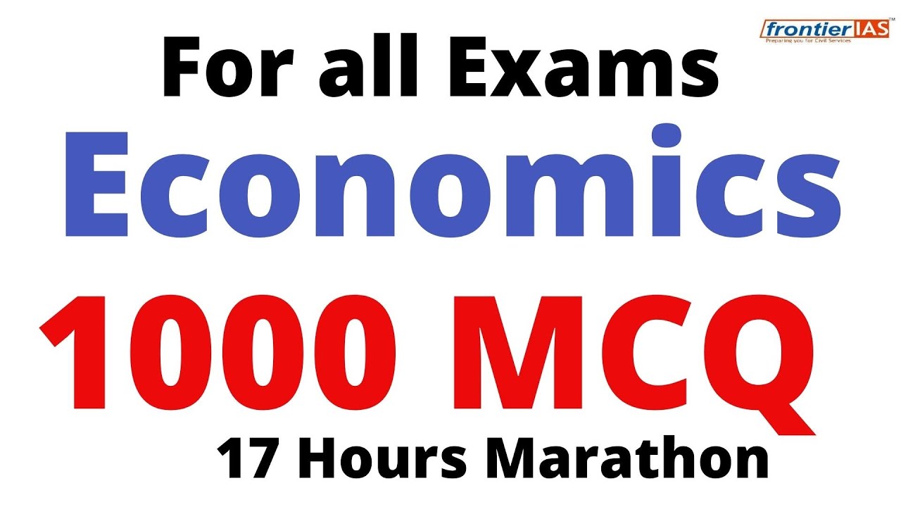 Economics 1000 MCQ I Indian Economy I Macroeconomics I Microeconomics I For all exams