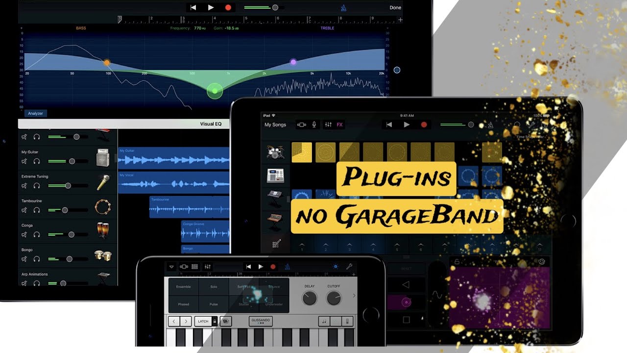 Como usar os Plugins mixagem no GarageBand!