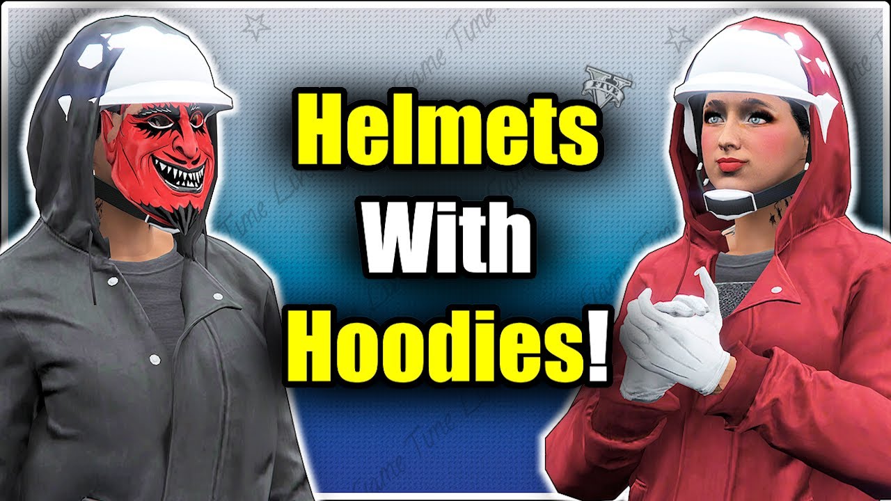 GTA5 I *NEW* How To Get COLORED HELMETS With ANY Hoodie Up! (MALE AND FEMALE)