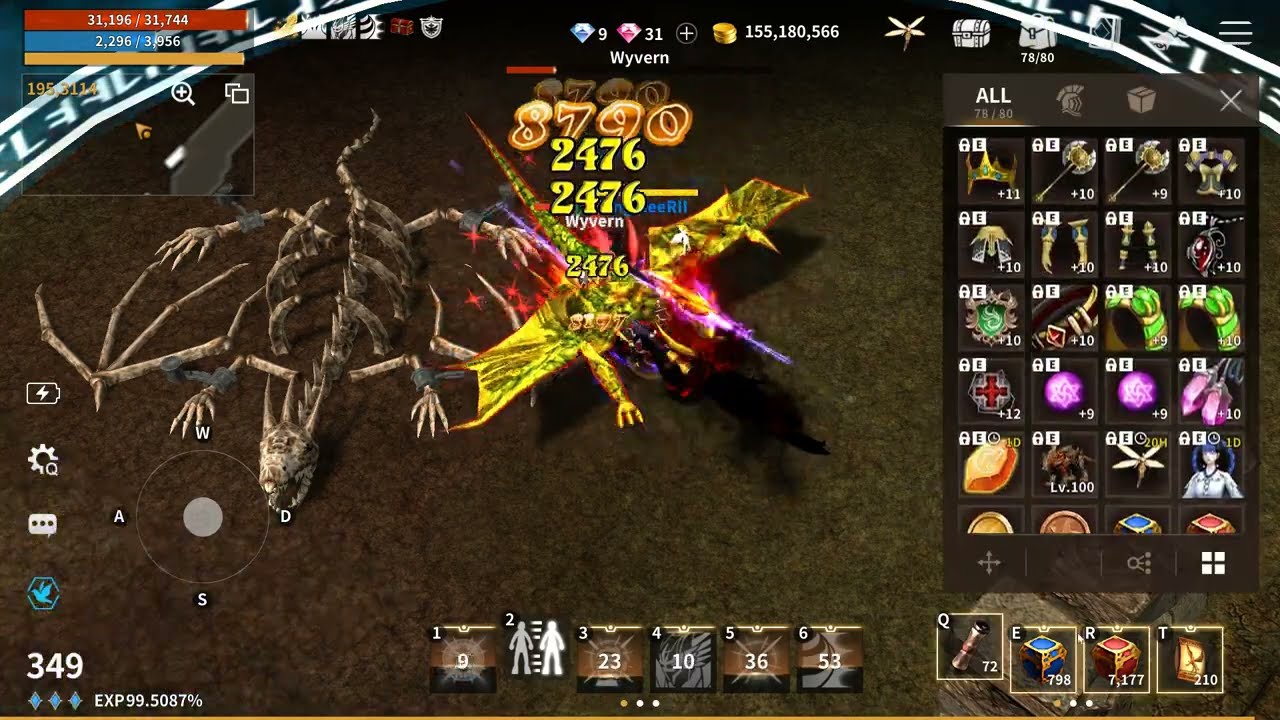 WYD MOBILE - 위드 M - Trying to upgrade Baldr Axe +10 with Bless Ori E - Part 10 - 24-20-11