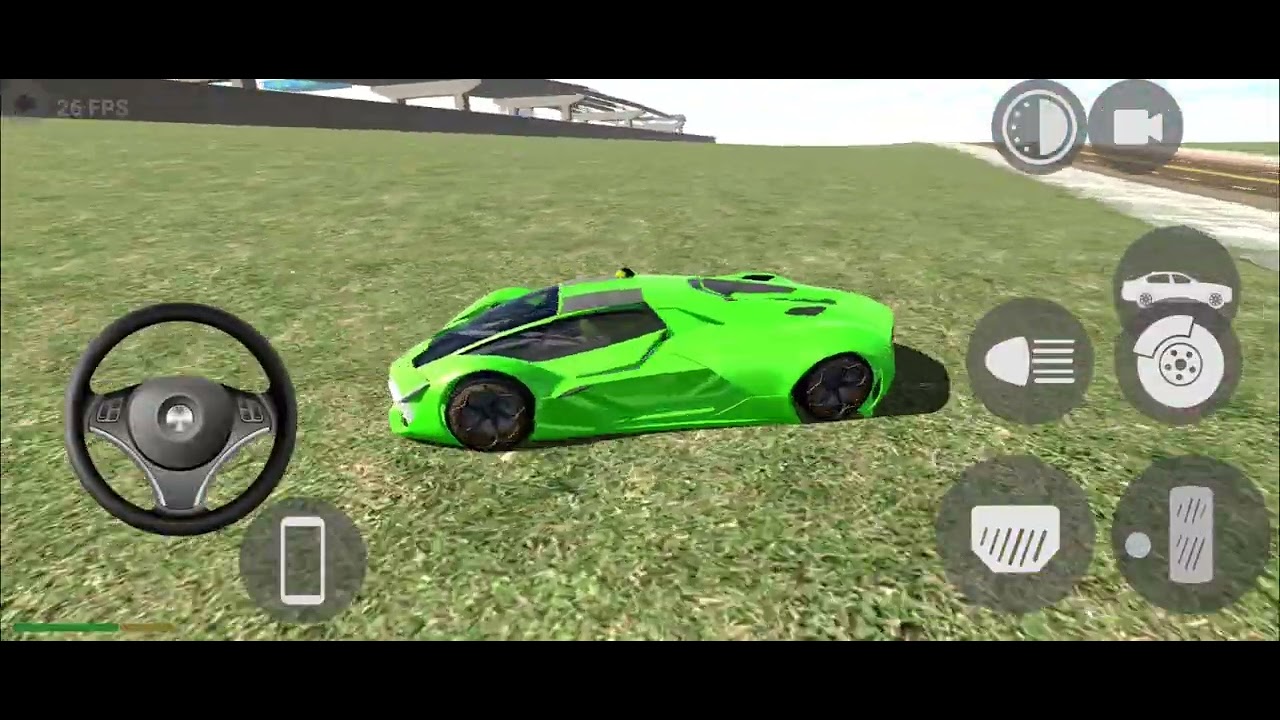 Hulk driving new green Lamborghini
