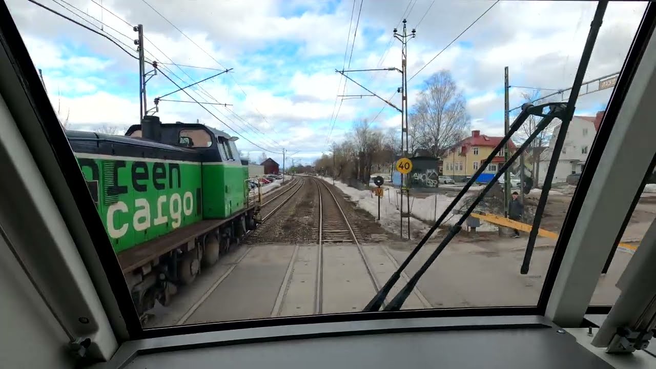 Töva-Hudiksvall från förarplats / Cabinerit / Führerstandsmitfahrt