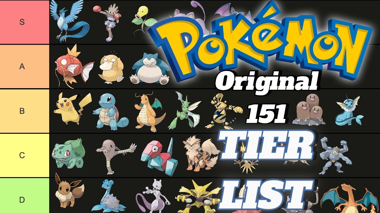Ranking ALL ORIGINAL 151 POKEMON!