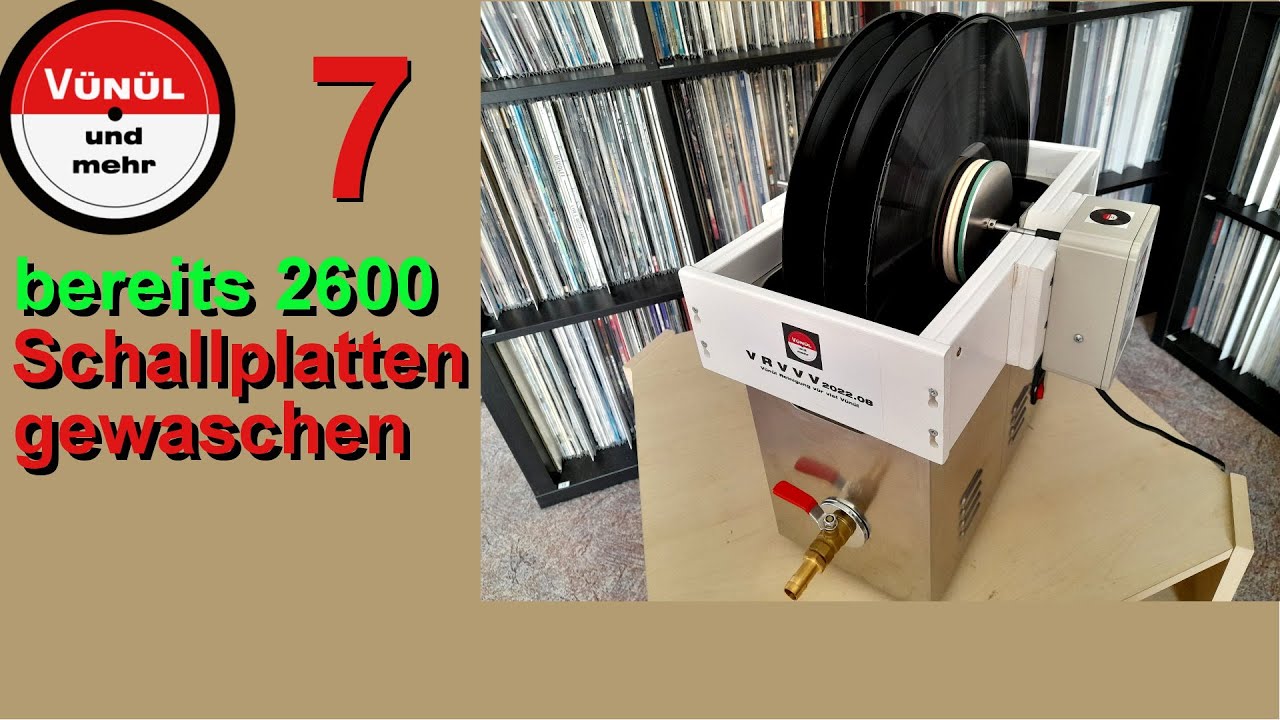Teil 7: Bereits 2600 Schallplatten mit DIY-Ultraschall Schallplattenwaschmaschine gewaschen