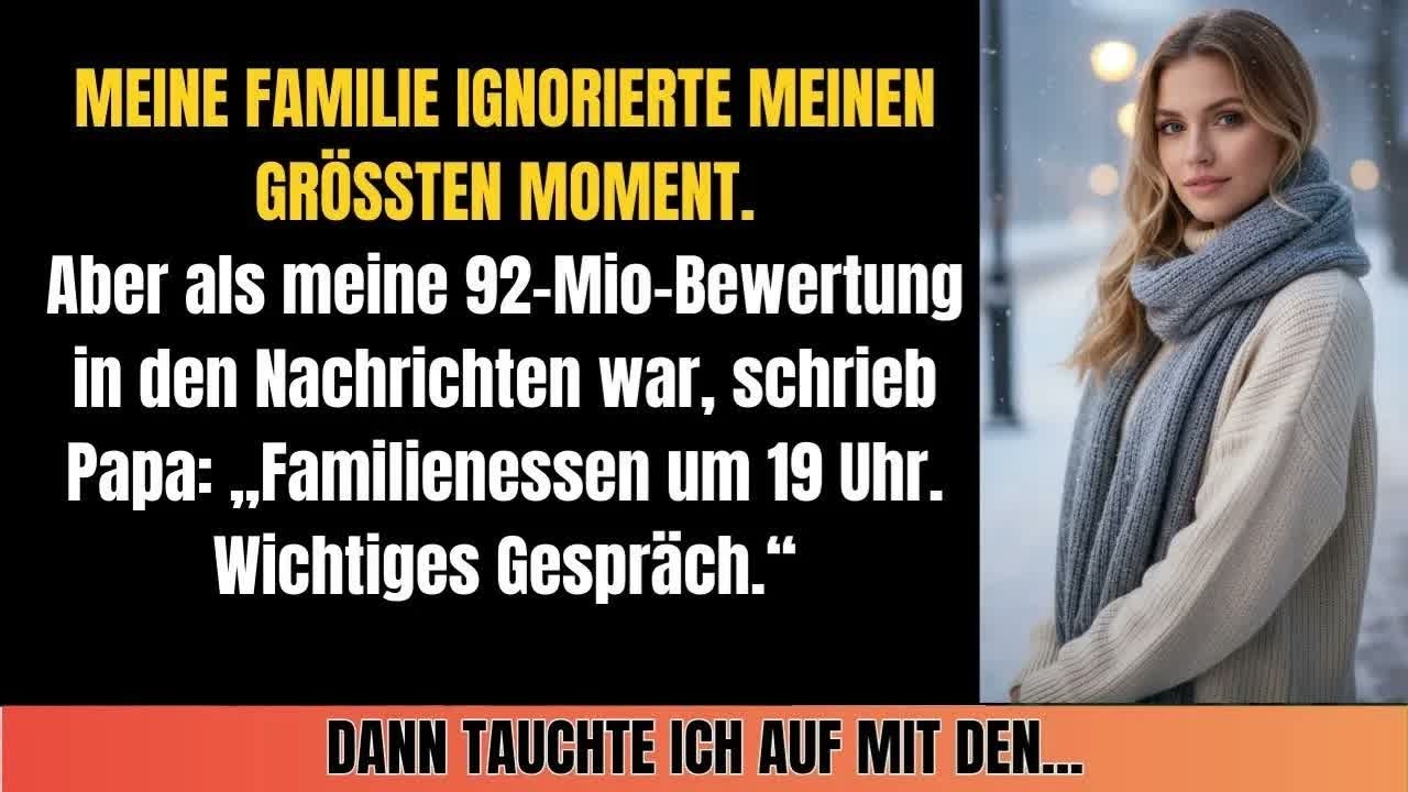Familie ignorierte mich – bis mein Firmenwert in den Nachrichten war