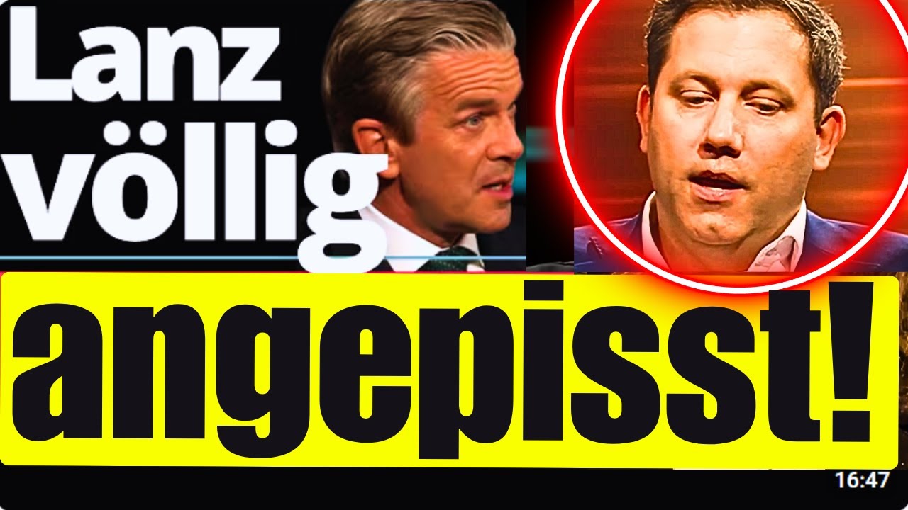 💥EIL💥LANZ HAT KEIN BOCK MEHR AUF KLINGBEIL AUSREDEN: &rdquo;SIE WAREN DIE LETZTEN JAHRE IN DER REGIERUNG&rdquo;