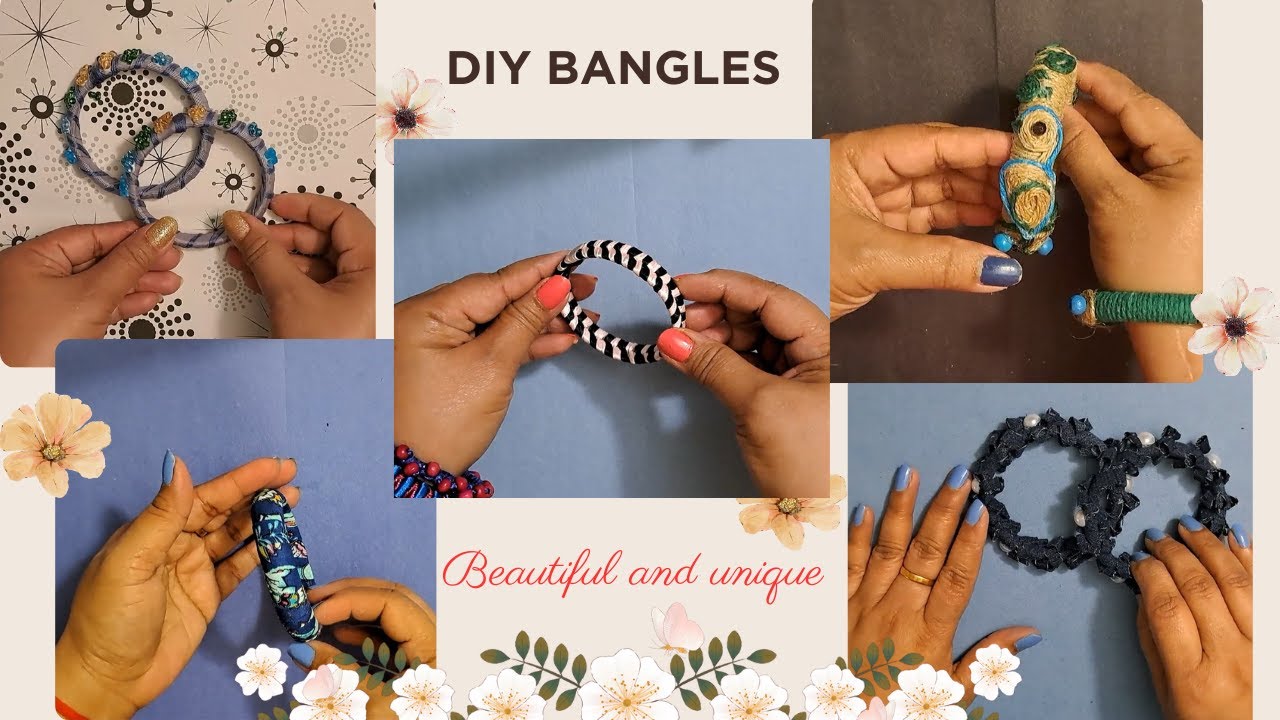 Different Types of Bangles Compilation |  Handmade Bangles Collection | Jewelry Craft | 💛💚💙