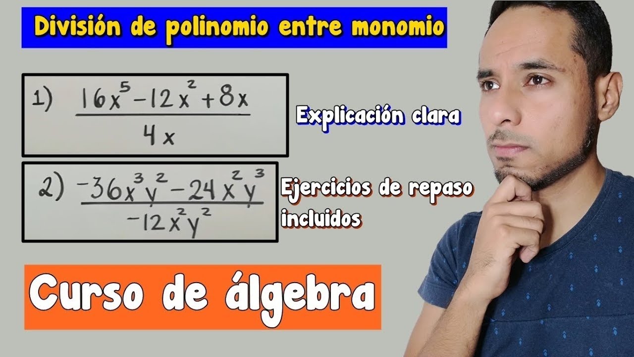 División de polinomio entre monomio | Curso de álgebra | # 11