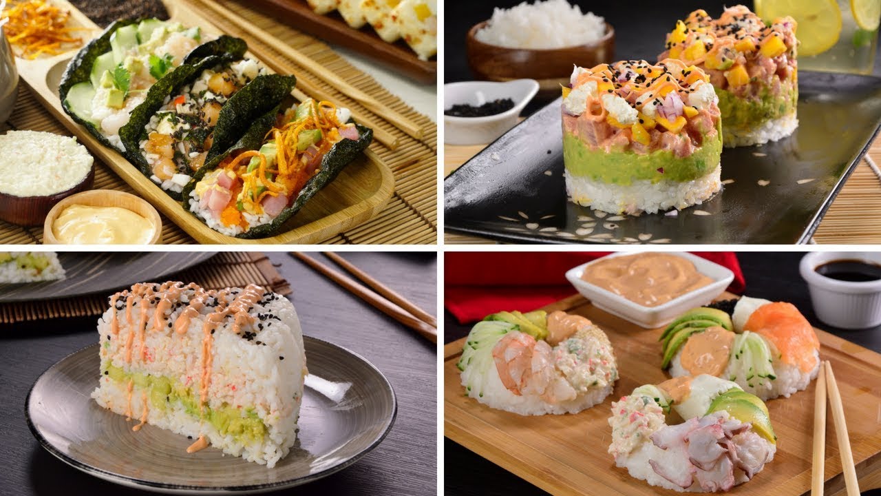 4 recetas originales de sushi