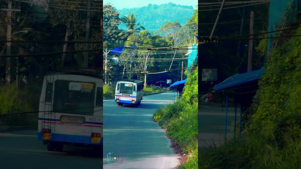 Empty Road & Moving Bus | Calm Travel Vibes with Music #shortsvideo