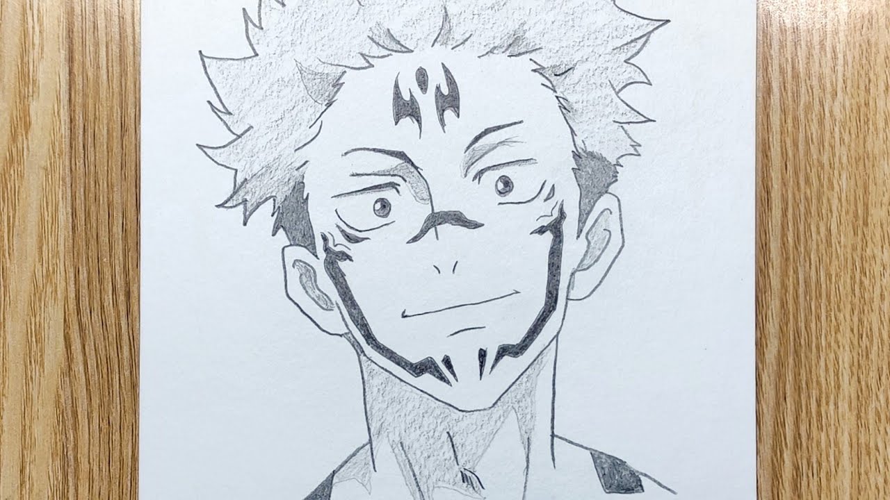 Cara menggambar Sukuna | Jujutsu kaisen