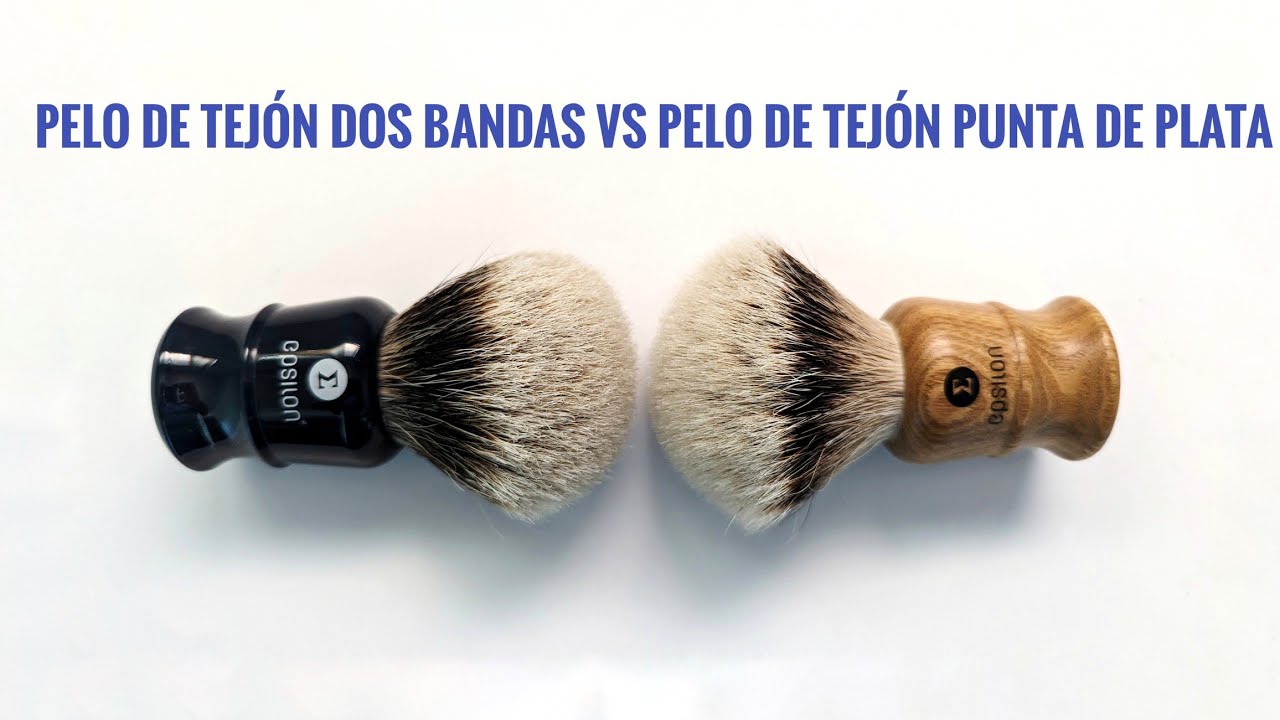 Pelo de tejón dos bandas vs pelo de tejón punta de plata