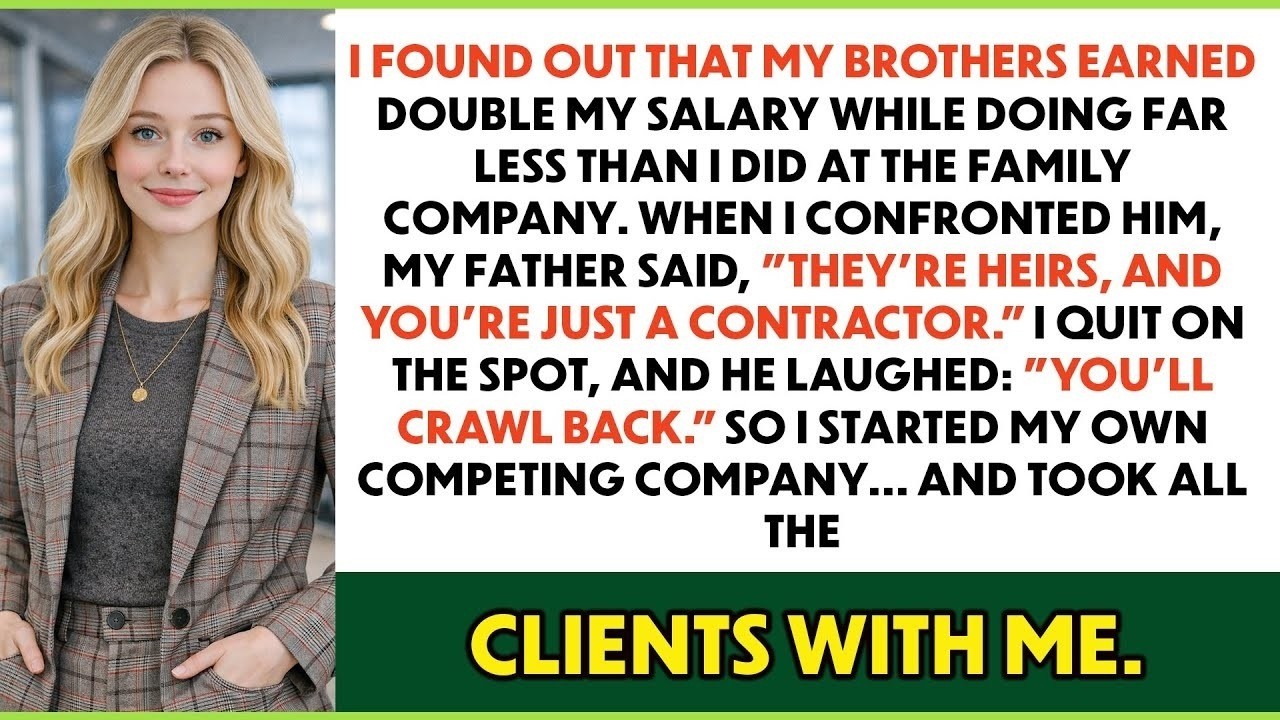 My Father Justified My Brothers Being Paid More At Work — I Quit And He Instantly Regretted It...