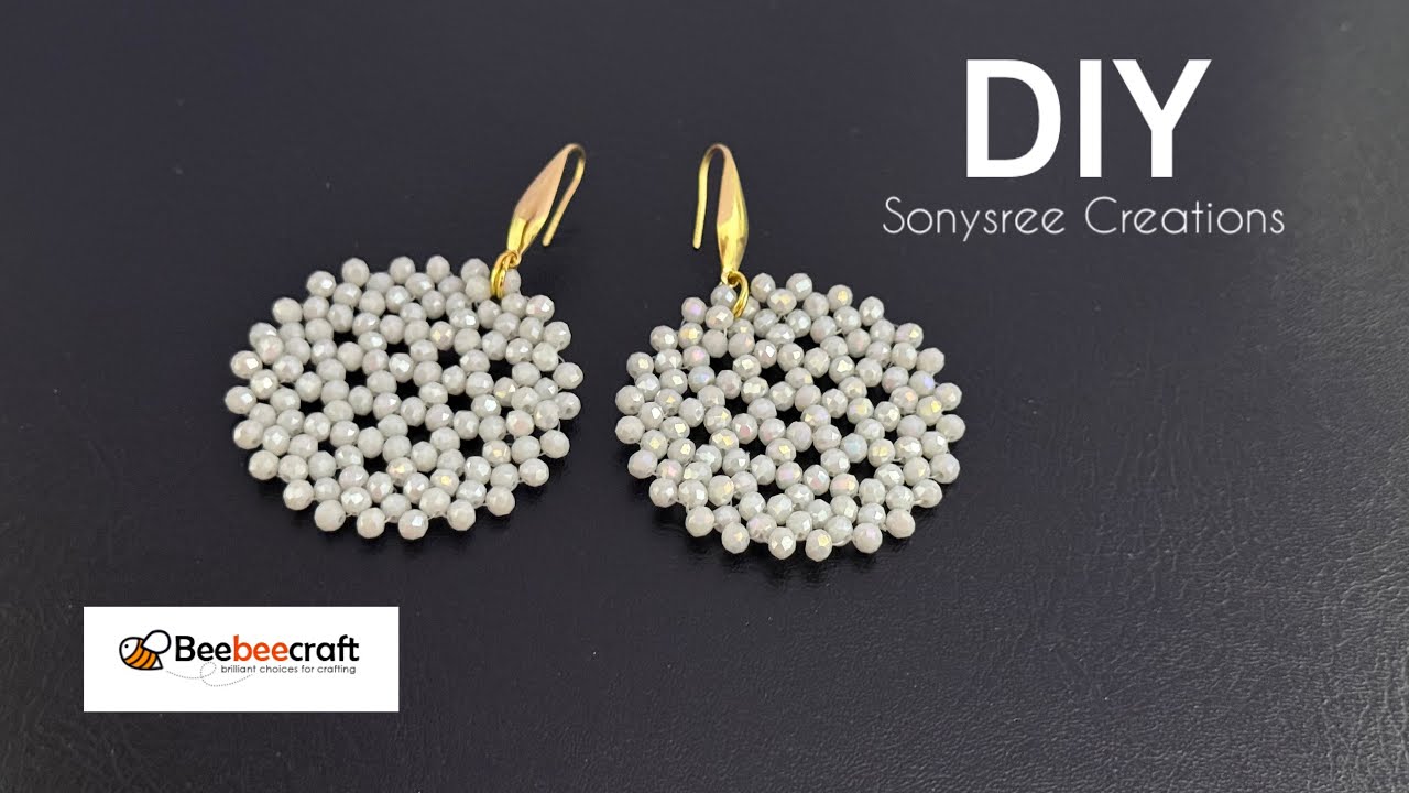 Beebeecraft Earrings Tutorial || Crystal Earrings || Bohemian Beaded Earrings