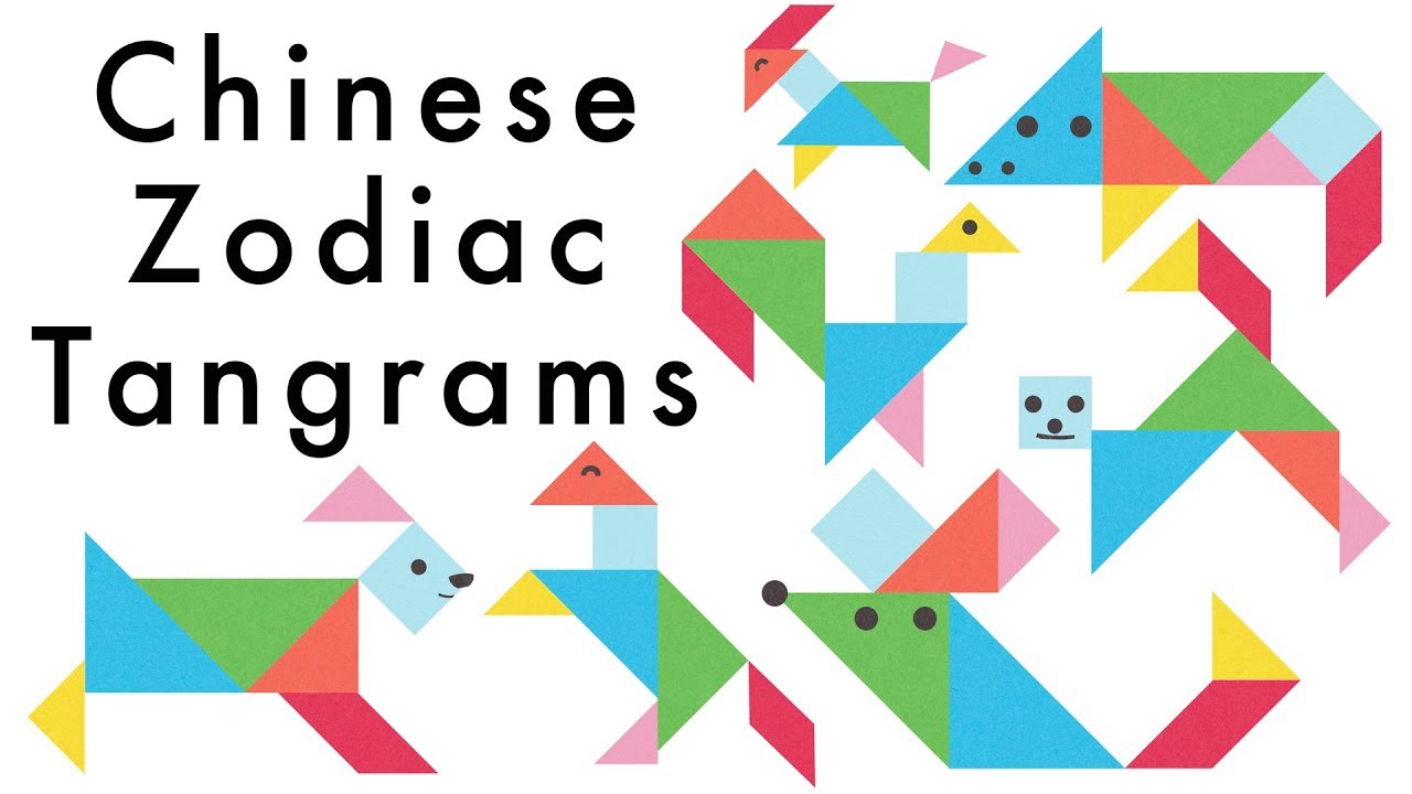 Chinese New Year Tangram Zodiac Animals | Fun & Easy Tangram Puzzles for Kids
