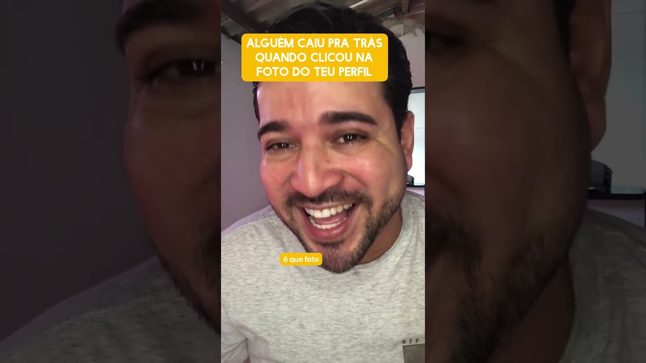 Alguém caiu pra trás quando clicou na tua foto de perfil na rede social 