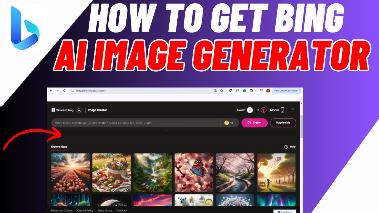 FREE AI Image Generator Website | How To Get Bing AI Image Generator