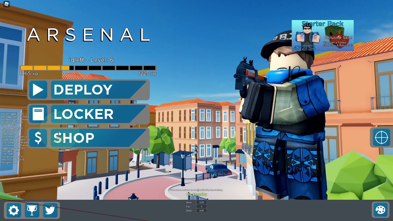Roblox ARSENAL, SOFT-AIM+ESP+KEYBOARD ASMR
