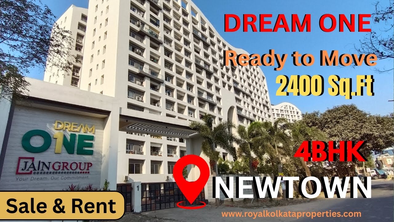 4bhk flat sale in Newtown । Luxury living in New Town Kolkata । 4bhk at Dream one ।  Ready flat 