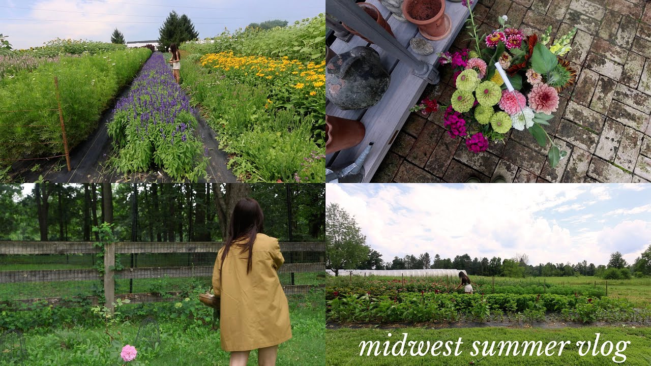Slow Living in the Countryside I Summer I Wreath Making I Flower Farm Visit I Flower Arranging