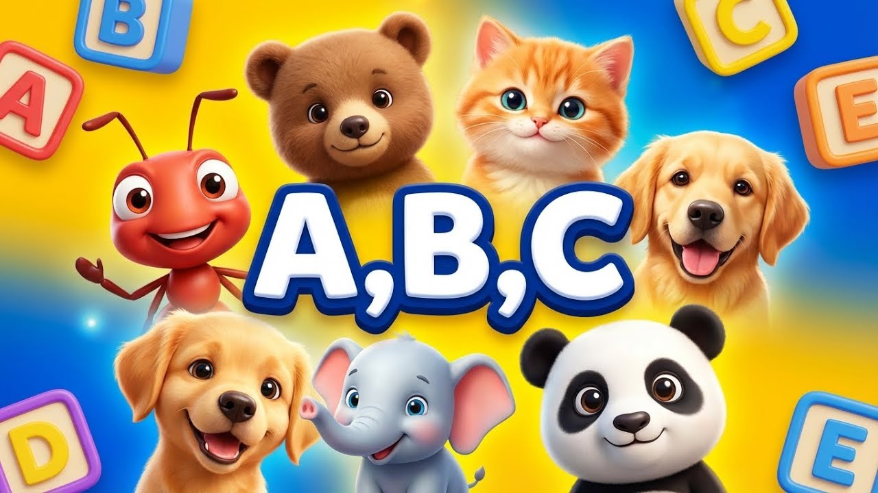 ABC Song for KiDZ | Learn with animals | ZeeLearn Toons