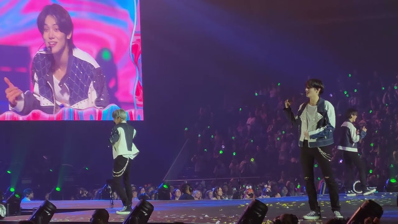 TXT fancam Happy Fools choreography lesson and song day1 in Atlanta