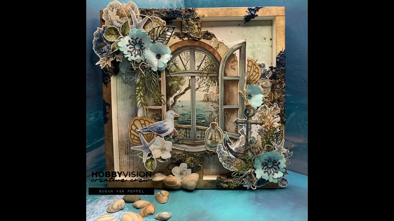 Facebook Live bij  Hobbyvision; Dubbele shadowbox met Alchemy of Art