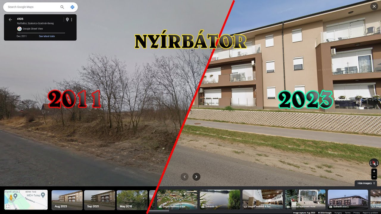 Így változott Nyírbátor (2011 vs. 2023)