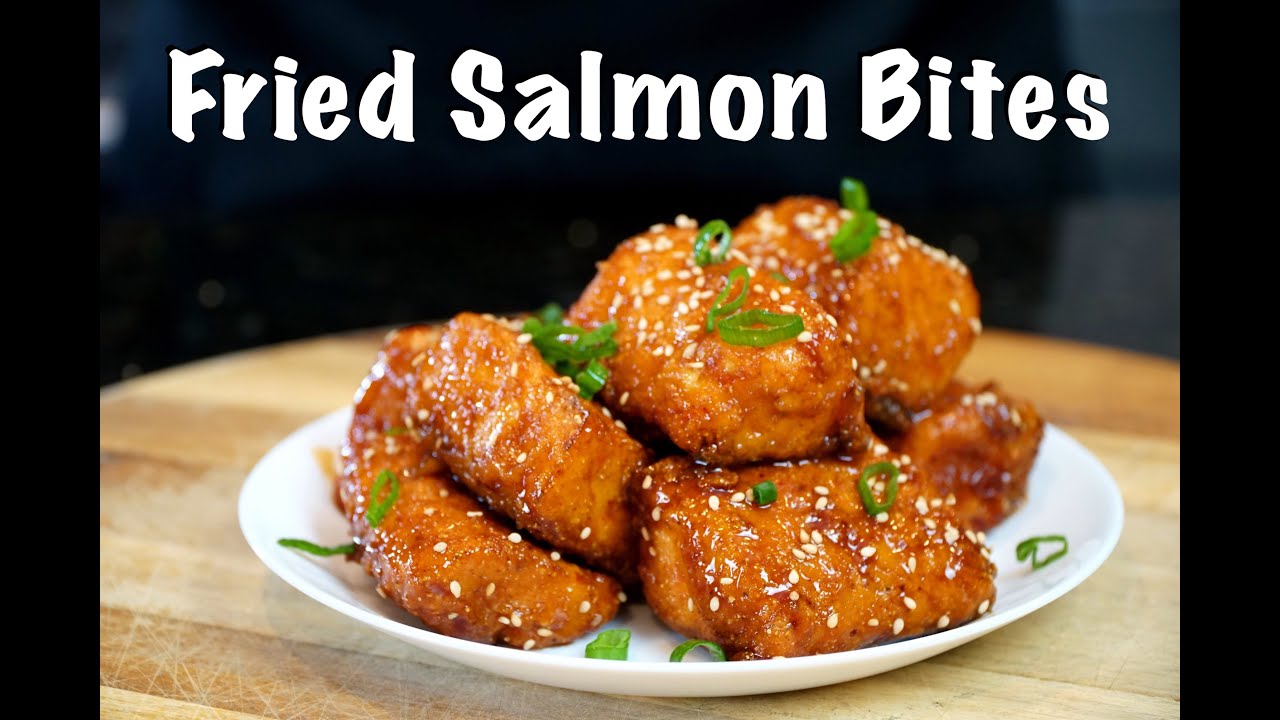 How To Make Fried Salmon - Fried Salmon Bites Recipe #MrMakeItHappen #Salmon #Recipes #FriedFish