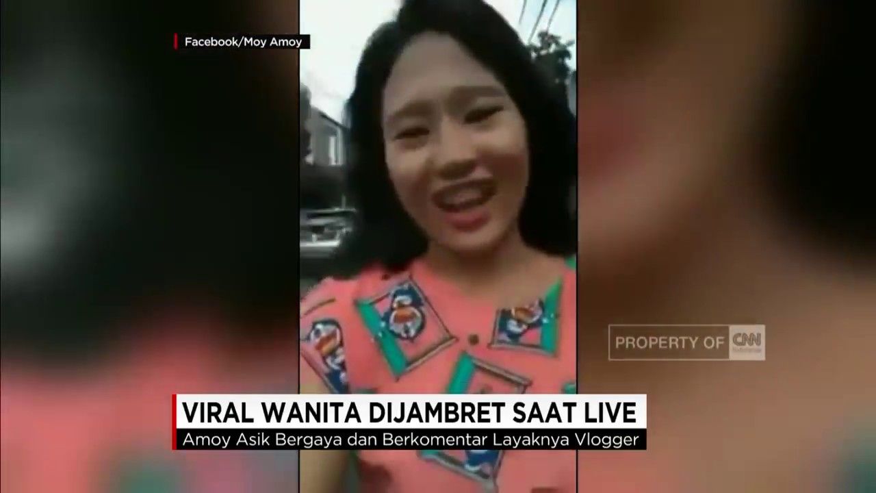 Wanita Dijambret saat Live Facebook, Wajah Pelaku Terekam