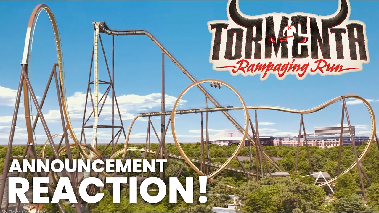 Six Flags Over Texas is Getting a Giga Coaster!! Tormenta Rampaging Run Initial Reaction!