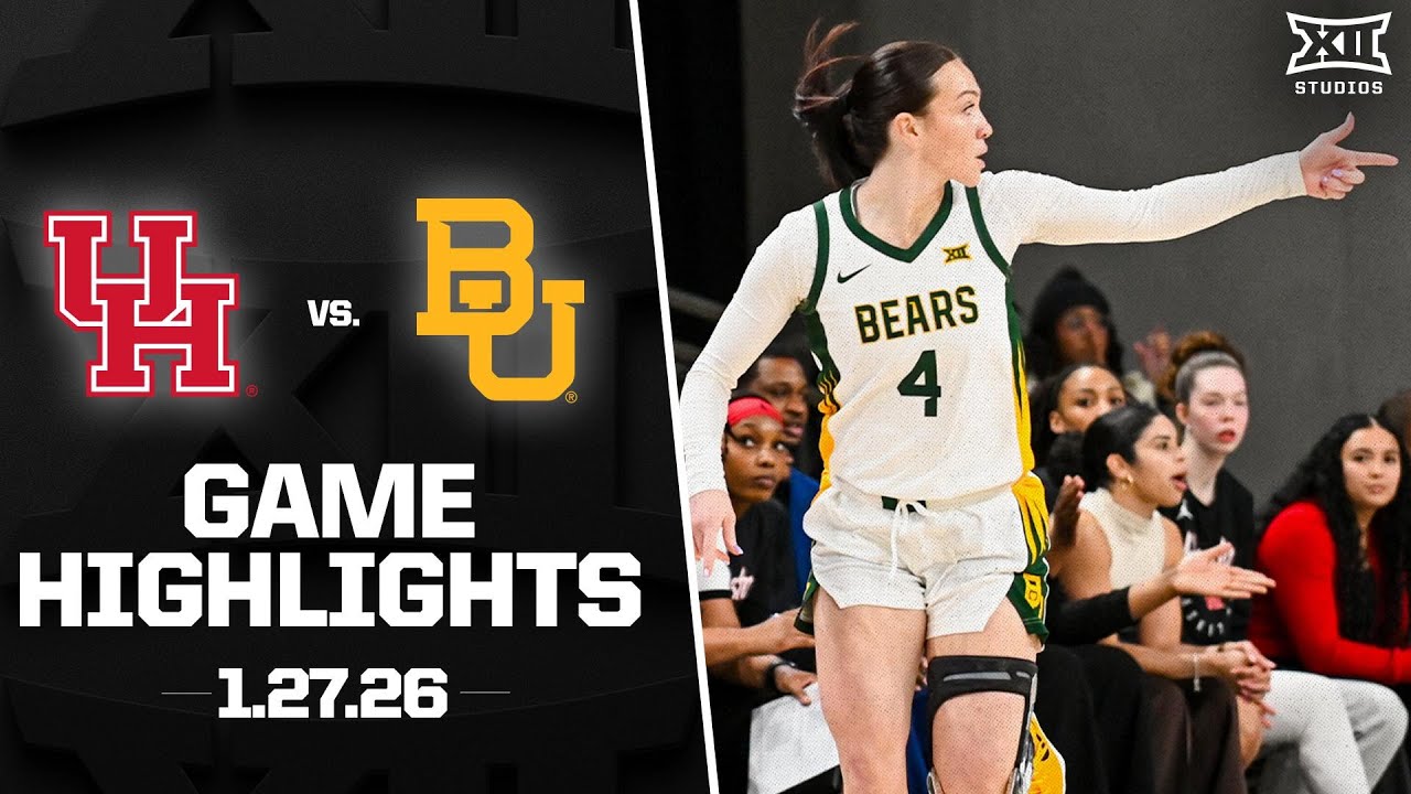 Houston vs. #14 Baylor Game Highlights | 2025-26 Big 12 Women’s Basketball
