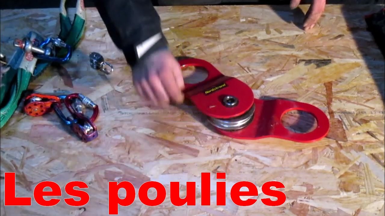 Présentation des poulies (mouflage)