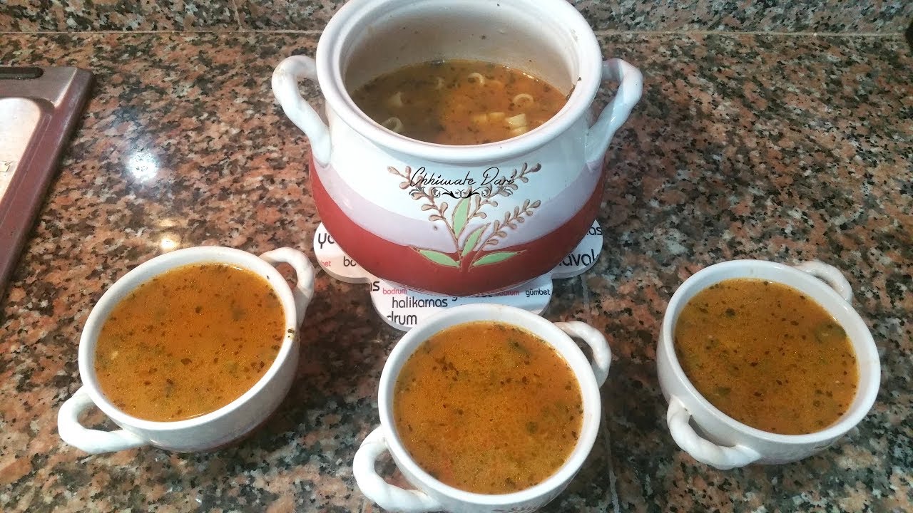 شوربة مطيشة بالمقرونية والزعتر سهلة وسريعة التحضير ومذاقها راااااااائع