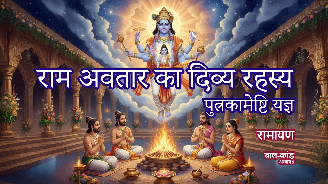 पुत्रकामेष्टि यज्ञ में भगवान विष्णु का अवतार निर्णय | श्रीराम जन्म की कथा | Ramayan Katha Hindi