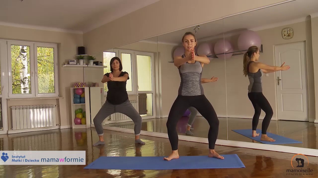 Ćwiczenia w ciąży. Pilates w ciąży, trymestr trzeci. Trening 30 min.