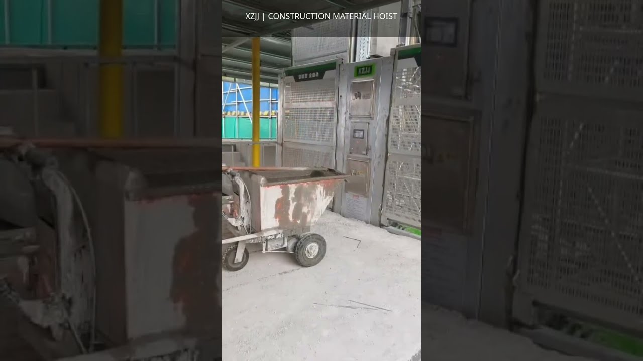 Construction Cargo Lift Loading Demonstration | XZJJ China Manufacturer #Shorts#materialhoist #home
