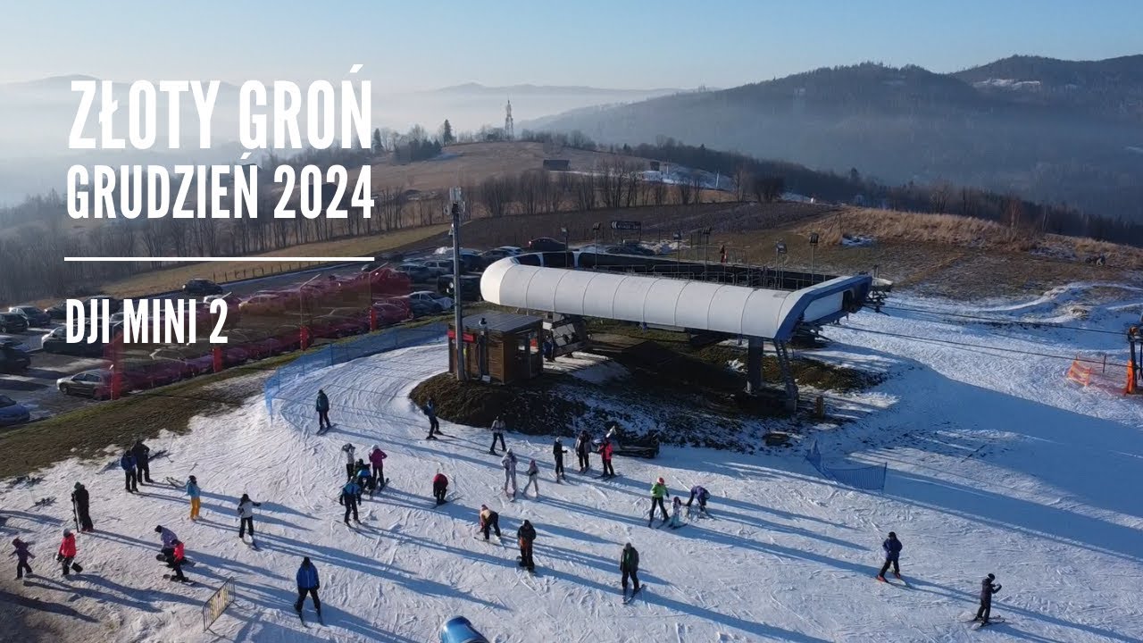 Złoty Groń w zimowej odsłonie ❄️ | Istebna | DJI Mini 2, 4K #dronevideo