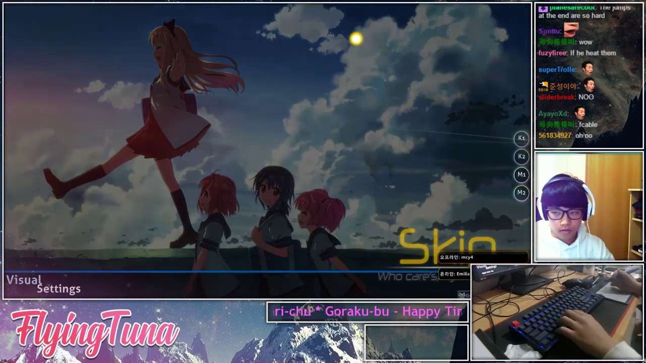 osu! | FlyingTuna | Nanamori-chu * Goraku-bu - Happy Time [Sotarks]+HDDT 98.43% 2❌ 812pp | 912 if FC
