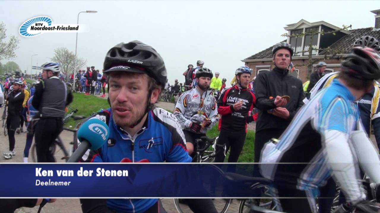 Elfstedentocht voor Fietsen 2013 in Noordoost-Friesland Holwerd