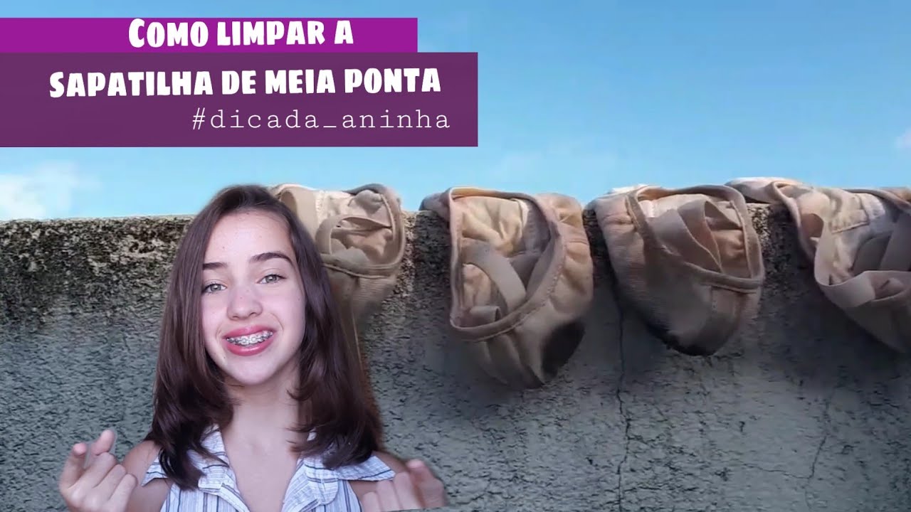 Como limpar sua sapatilha de meia ponta #dicada_aninha
