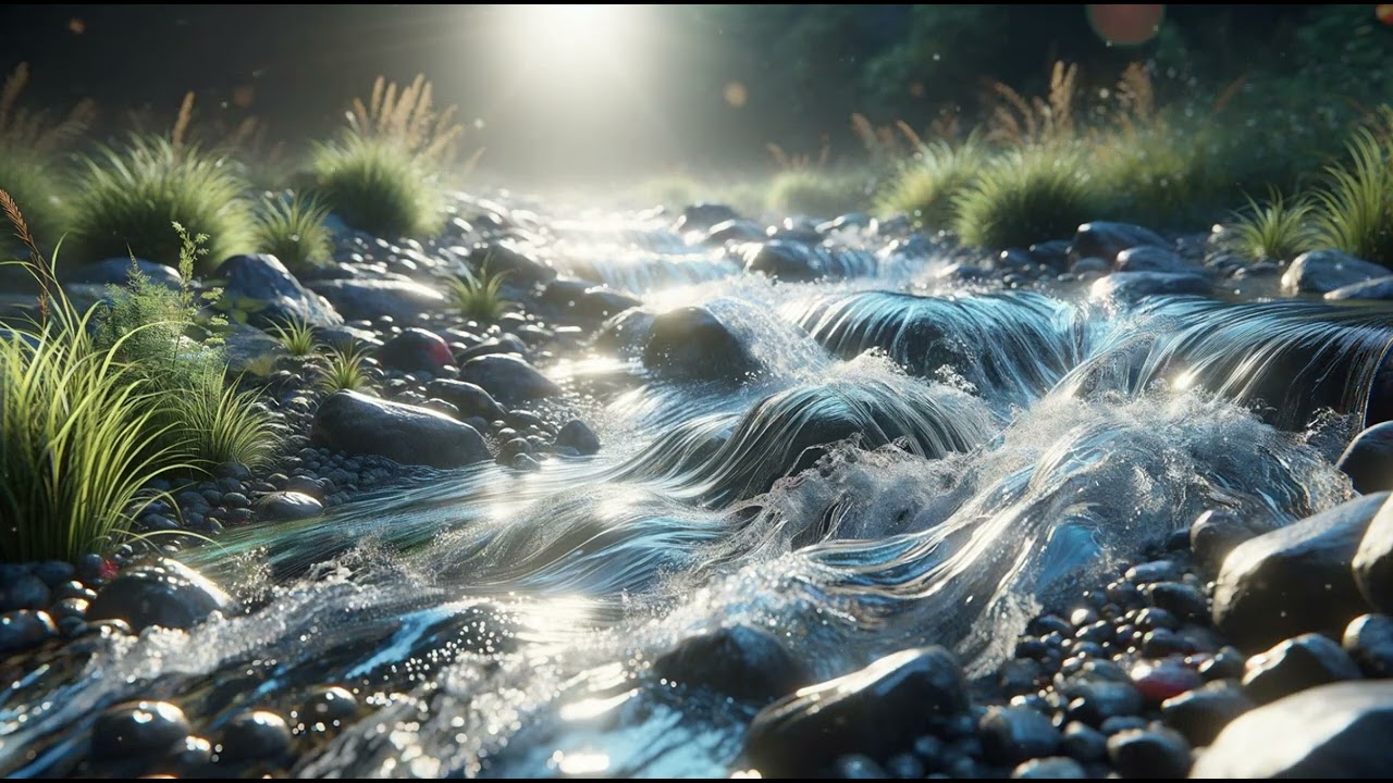 Water's Rhythm: Relaxing Soundscape for Meditation